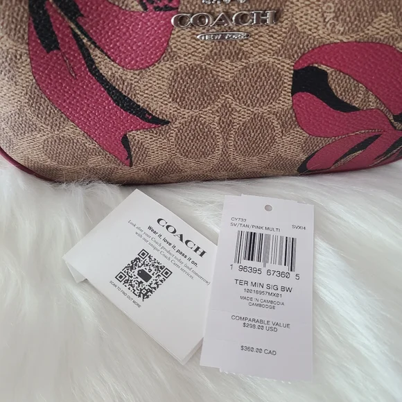 Coach Pink and Brown Teri mini bag - Picture 12 of 13